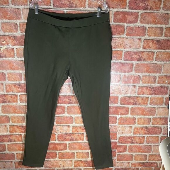 THEORY high waist olive green leggings XL - Picture 6 of 6